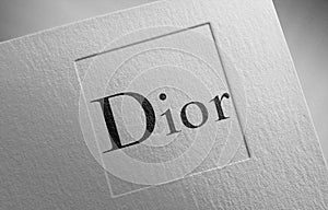 Dior on paper texture